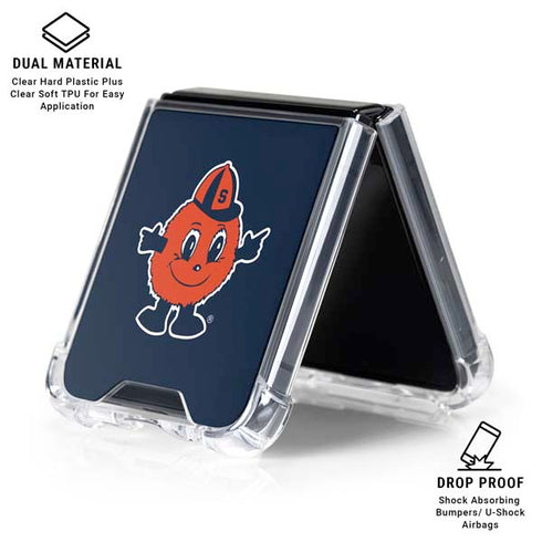 Syracuse University Orange Mascot Galaxy Z Flip6 Clear Case